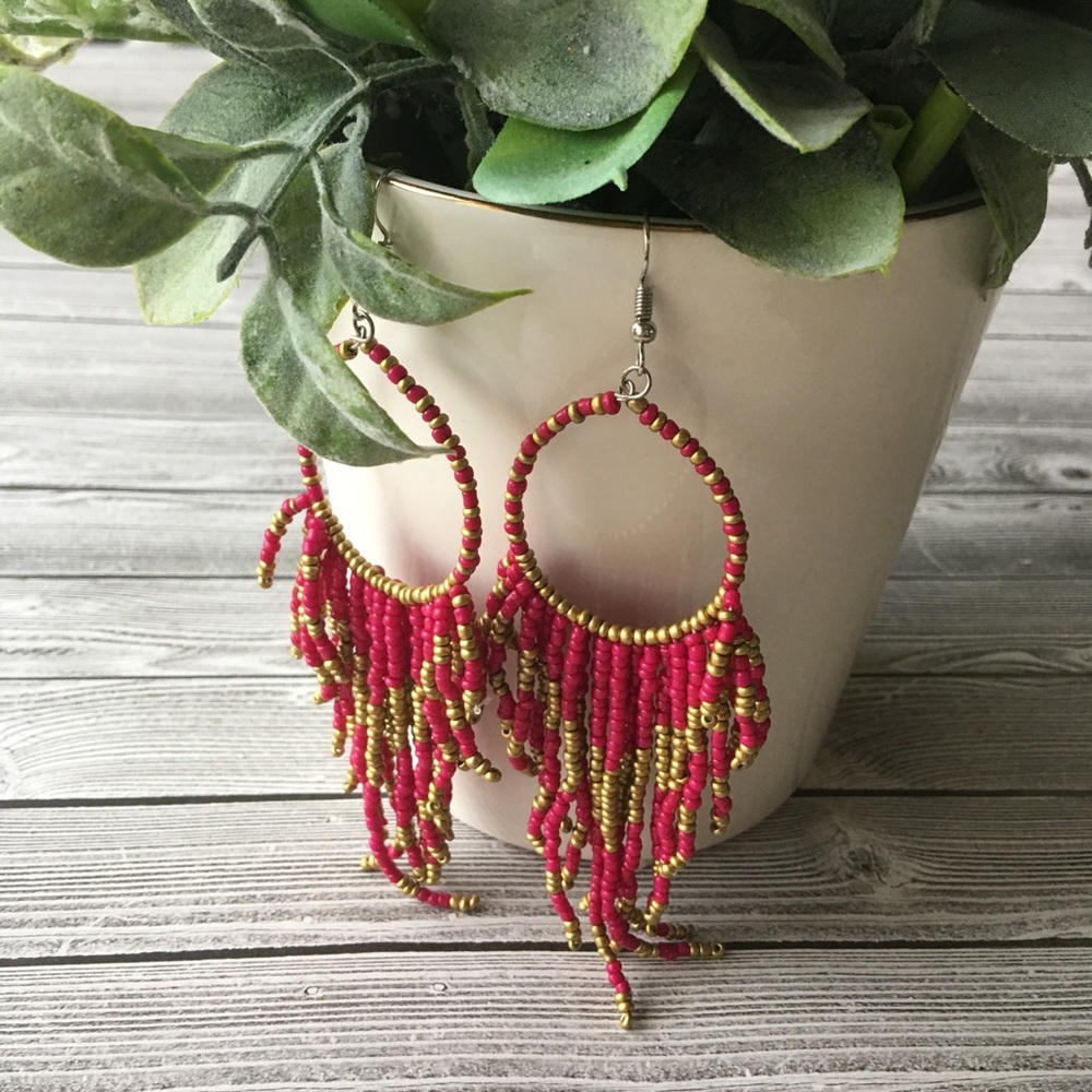 Seedbead earrings